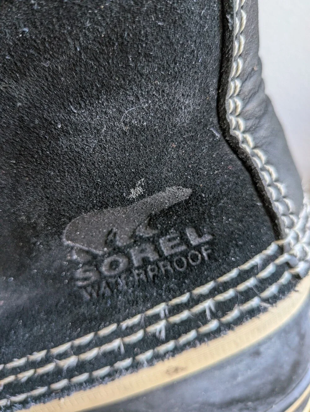 Sorel Joan of Arctic Waterproof Winter Boots Black Faux Fur Trim Women's Size 7